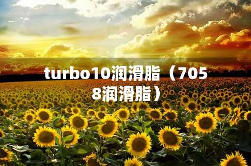 turbo10润滑脂（7058润滑脂）